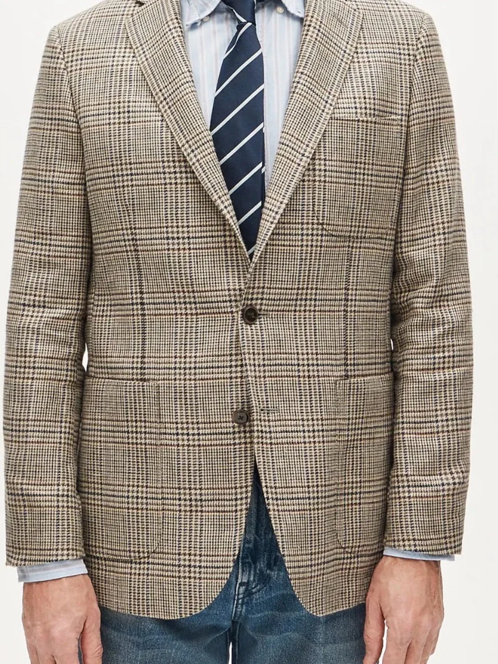 J. Crew Glen Plaid Sport Coat in Tan & Brown NWT